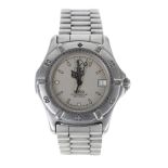 Tag Heuer Professional 2000 Series mid-size stainless steel wristwatch, reference no. 962.213R,