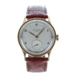 A fine and rare Patek Philippe 18ct 'oversized' Calatrava gentleman's wristwatch, reference no. 570,