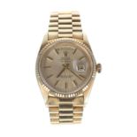 Rolex Oyster Perpetual Day-Date 18ct gentleman's wristwatch, reference no. 1803, serial no. 2555xxx,