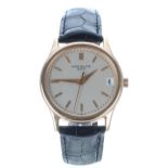 Patek Philippe Calatrava 18ct rose gold automatic calendar gentleman's wristwatch, reference no.