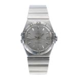 Omega Constellation Date stainless steel gentleman's wristwatch, reference no. 12310356002001,