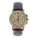 Universal Genéve Compax 18ct chronograph gentleman's wristwatch, movement, no. 184xxx, circa