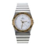 Omega Constellation stainless steel and gold gentleman's wristwatch, reference no. 396.1070.1,