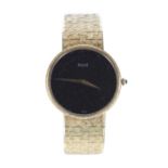 Piaget 18ct yellow gold dress gentleman's wristwatch, reference no. 9643, serial no. 156xxx, rare