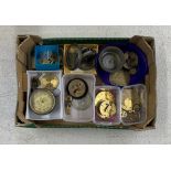 Large quantity of Thomas Mercer assorted marine chronometer parts including: movements and dials