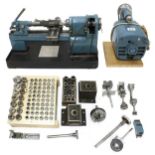 Good Pultra 10MM collet electric lathe and motor; also with a large quantity of accessories