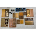 Large quantity of various Elgin marine chronometer parts (new/old stock)