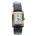 Longines Dolce Vita 18ct rose gold rectangular lady's wristwatch, reference no. L5 502 8,