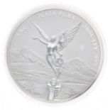 Mexico Liberty One Kilo Plata Pura silver coin, 2006,.999 purity, in perspex case