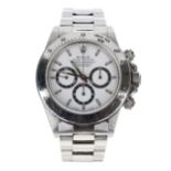 Rolex Oyster Perpetual Cosmograph Daytona stainless steel gentleman's wristwatch, reference no.