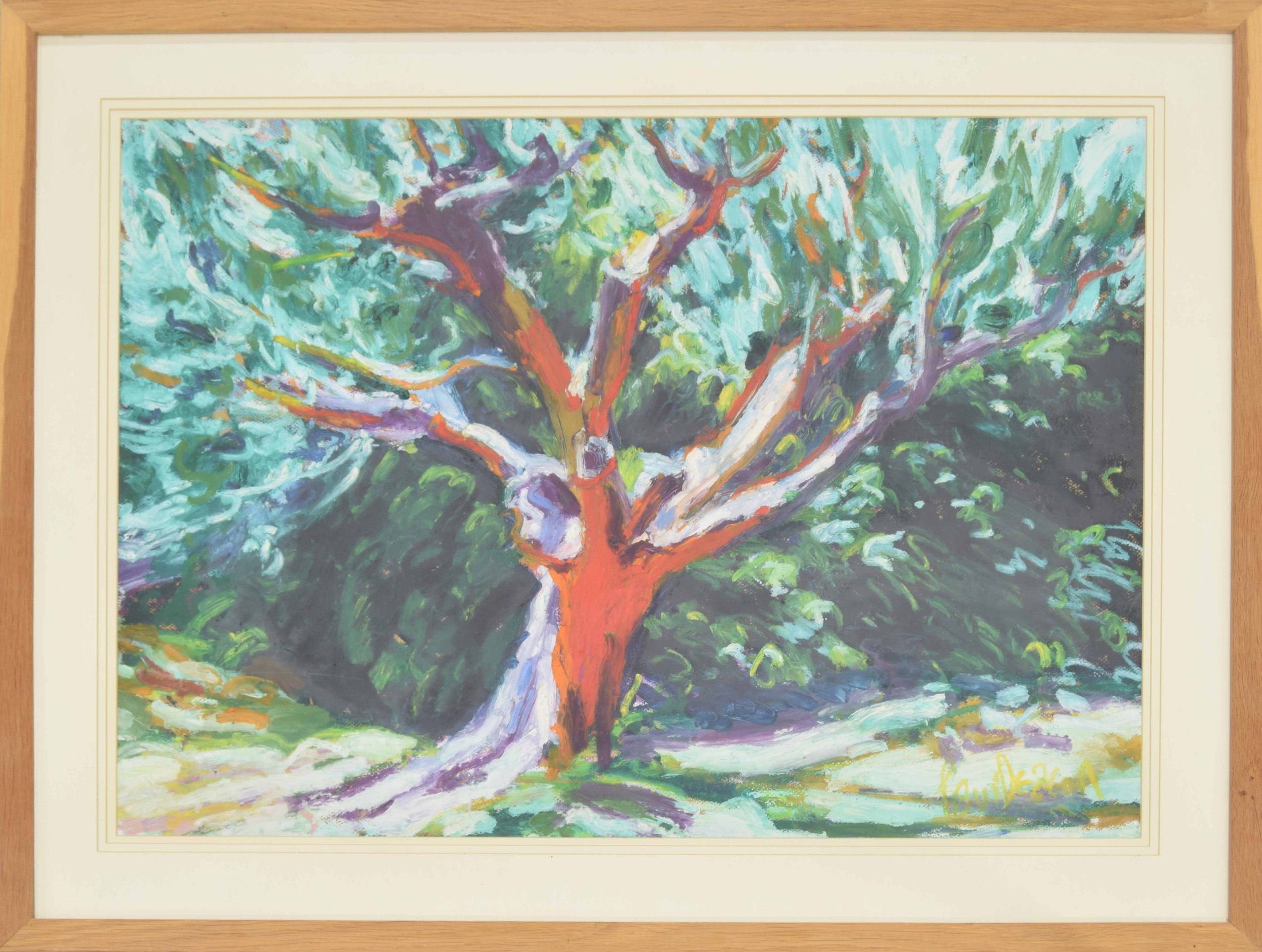 Paul Deacon (b.1953) - "A grand old olive tree, Provence' 1994" signed also inscribed on the