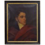 Follower of Sir Thomas Lawrence (19th century) - Portrait of a young man, head and shoulders wearing