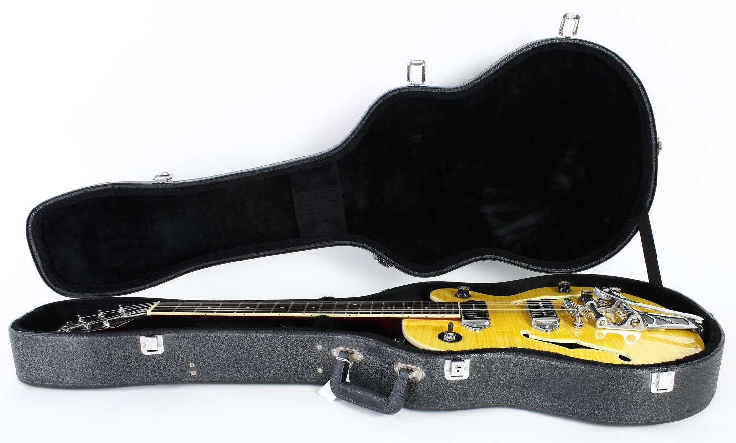 2003 Epiphone Wildkat semi-hollow body electric guitar, made in Korea; Body: antique natural - Image 3 of 3