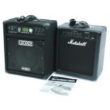 Marshall B25 Mark II guitar amplifier; together with a Fender B-Dec 30 guitar amplifier in need of