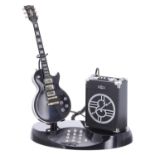 Gibson telephone, modelled as a '57 Les Paul Custom guitar and Epiphone Electar amplifier, boxed