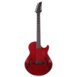 1985 Ibanez Lonestar series LE420 semi-hollow body electric guitar, made in Japan, ser. no.