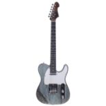 Maybury Guitars custom made Tele type electric guitar, with reclaimed spruce distressed body and