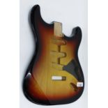 Sunburst finish Strat type guitar body for projects (unused)