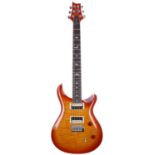2020 Paul Reed Smith (PRS) SE Custom 24 electric guitar, made in Indonesia; Body: amber burst