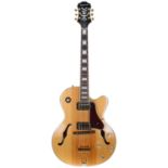 2015 Epiphone Joe Pass Emperor-II Pro hollow body electric guitar, made in Indonesia, ser. no.