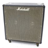 1970s Marshall 2064 twin speaker lead/organ/bass guitar amplifier speaker cabinet, fitted with a