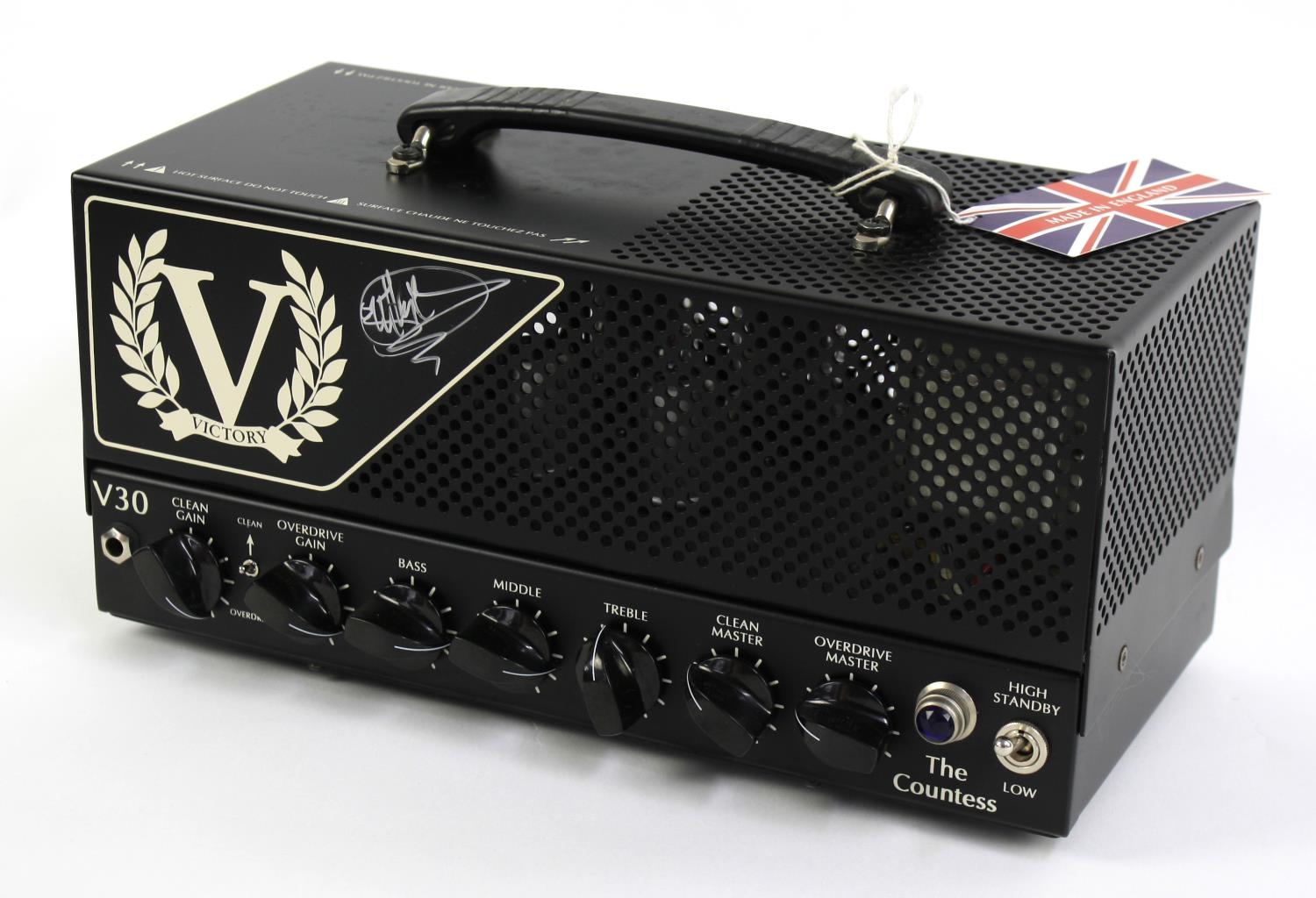Guthrie Govan - a tour-used and autographed Victory V30 The Countess guitar amplifier, made in