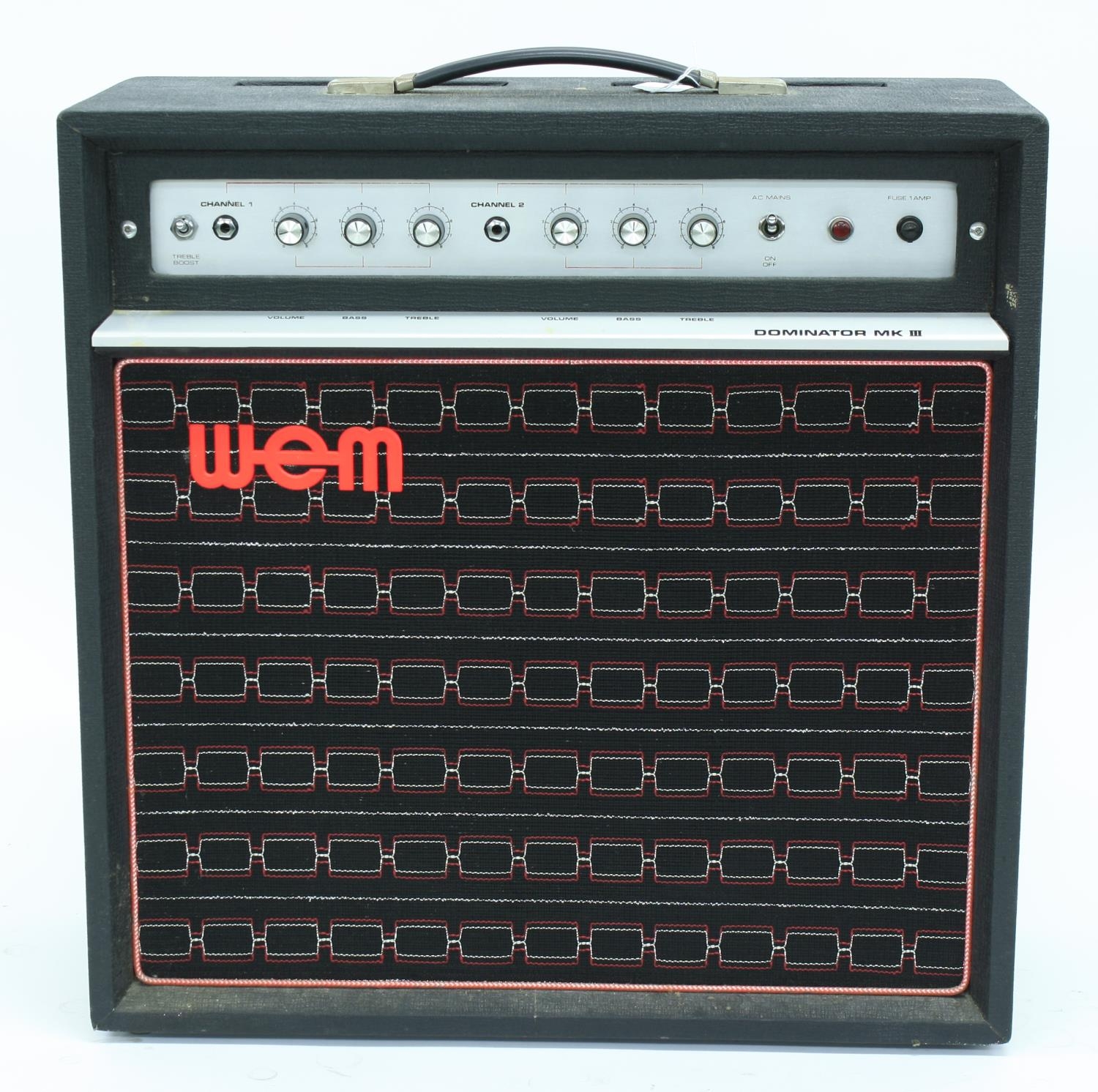 WEM Dominator Mk III guitar amplifier, made in England, circa 1976, ser. no. CW73956, fitted with