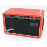 1980s Evans Fet 500 Custom LV guitar amplifier, made in USA, fitted into a later custom red tolex