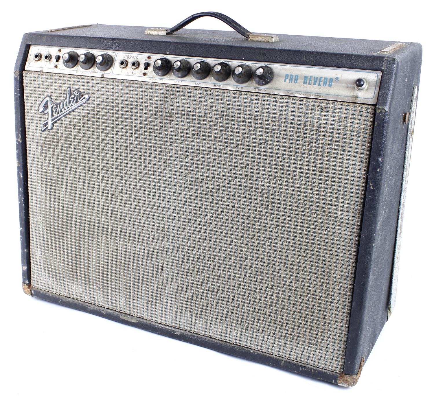 Michael Chapman - 1972 Fender Pro Reverb guitar amplifier, made in USA, chassis no. A15448, - Bild 2 aus 3