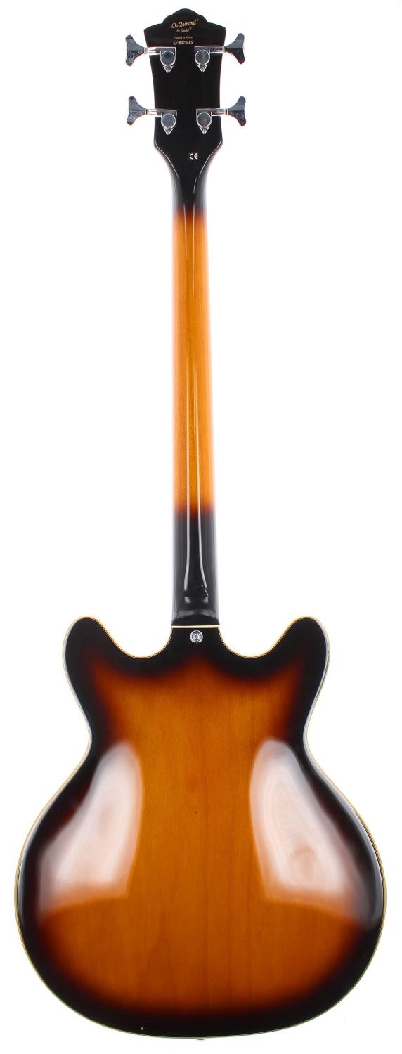 DeArmond by Guild Starfire semi-hollow body bass guitar, made in Korea; Body: sunburst finish; Neck: - Image 2 of 3