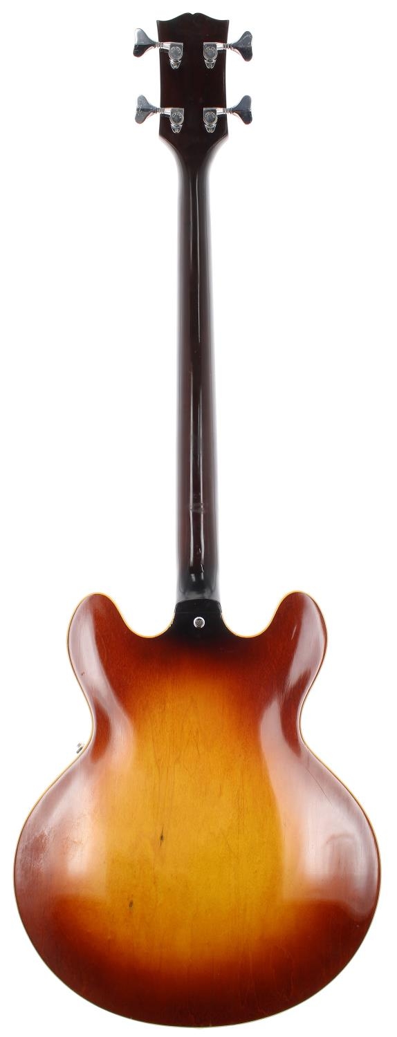 1971 Gibson EB-2D bass guitar, made in USA, ser. no. 6xxxx5; Body: amber burst finish, lacquer - Image 2 of 3