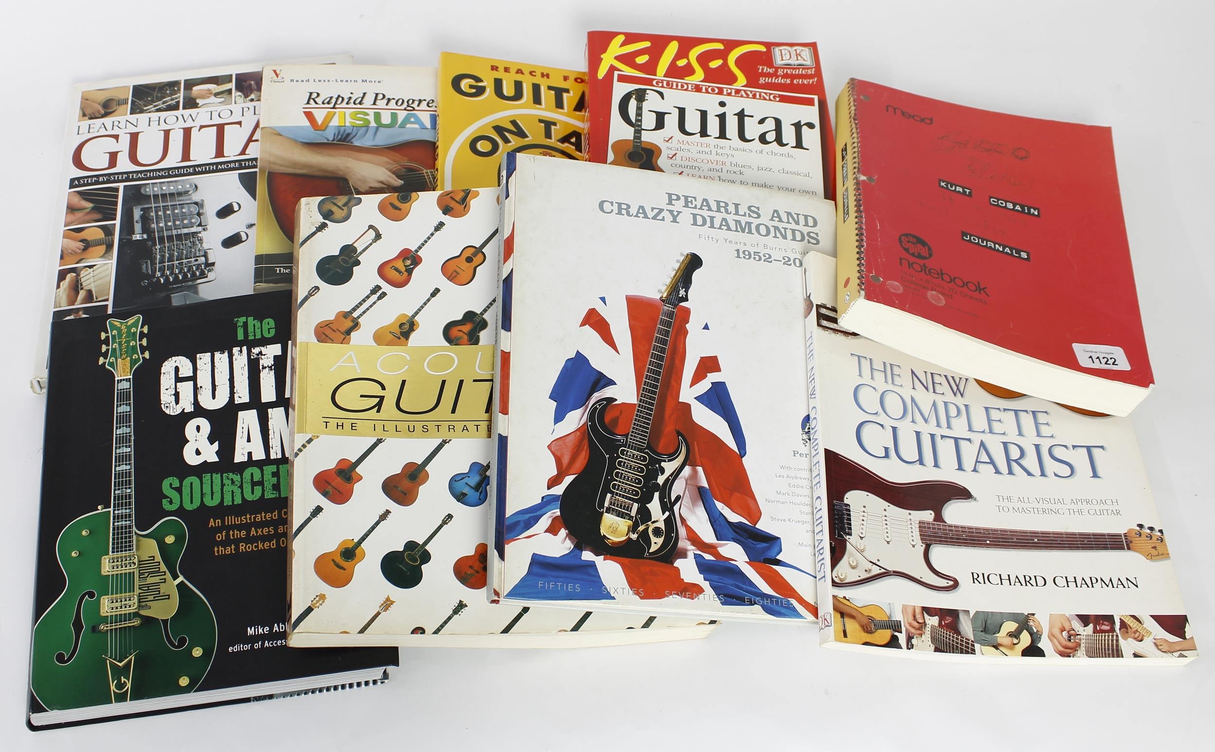 Selection of guitar reference books to include Mike Abbott's 'The Guitar and Amp Source Book',