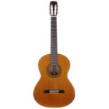 Alvarez by Kazuo Yairi CYM200 classical guitar, made in Japan, ser. no. 7xxx3; Back and sides: