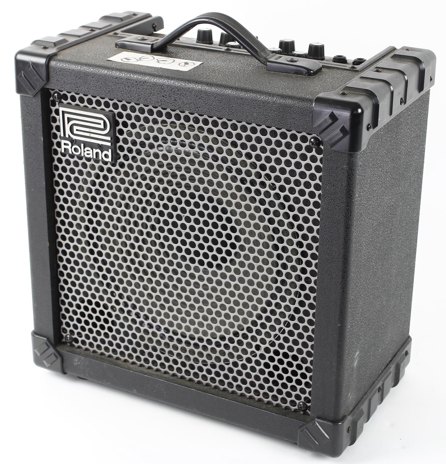 Michael Chapman - Roland Cube 30X guitar amplifier, bearing settings annotations to the control