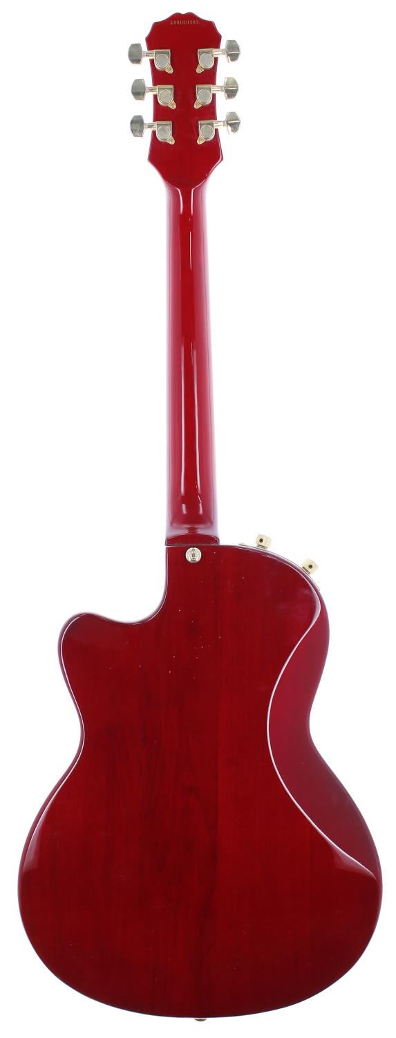 1998 Epiphone Chet Atkins electric guitar, made in Korea, ser. no. L9xxxxxx3; Body: cherry - Bild 2 aus 3