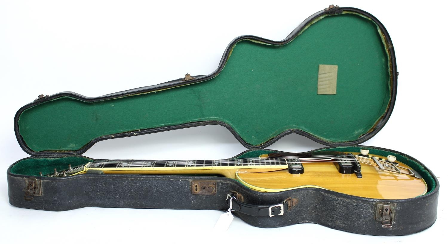 1960 Hofner Club 60 electric guitar, made in Germany, ser. no. 9xx; Body: blonde finish, a few minor - Image 5 of 5