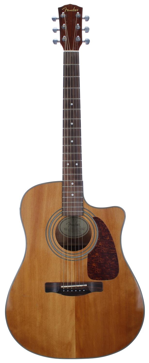 Fender CD-140 SCE electro-acoustic guitar, made in China, natural finish, Fender gig bag
