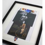 Peter Frampton - an autographed 'Hummingbird in a Box, Songs for a Ballet' CD, framed and mounted
