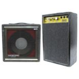 Custom Sound Cub 30 reverb guitar amplifier; together with a Hawk Little 'un guitar amplifier (2)