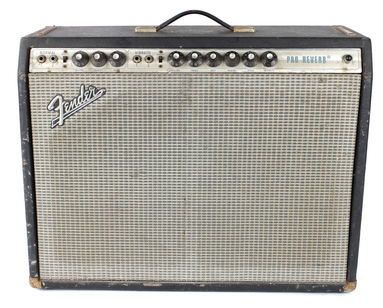 Michael Chapman - 1972 Fender Pro Reverb guitar amplifier, made in USA, chassis no. A15448,