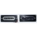 Pair of Burns Tri Sonic guitar pickups, with surrounds