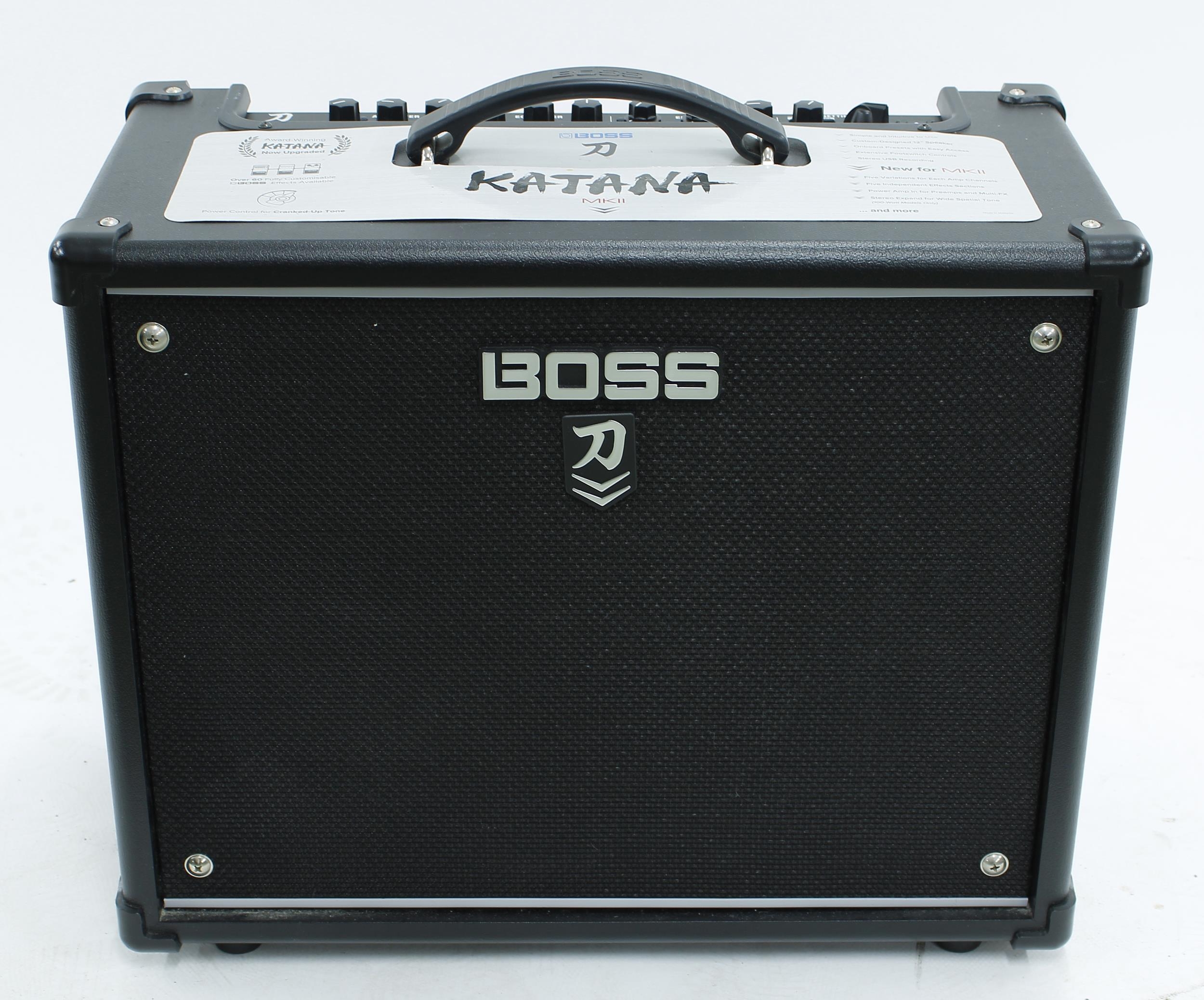 Boss Katana MKII guitar amplifier, with owner's manual