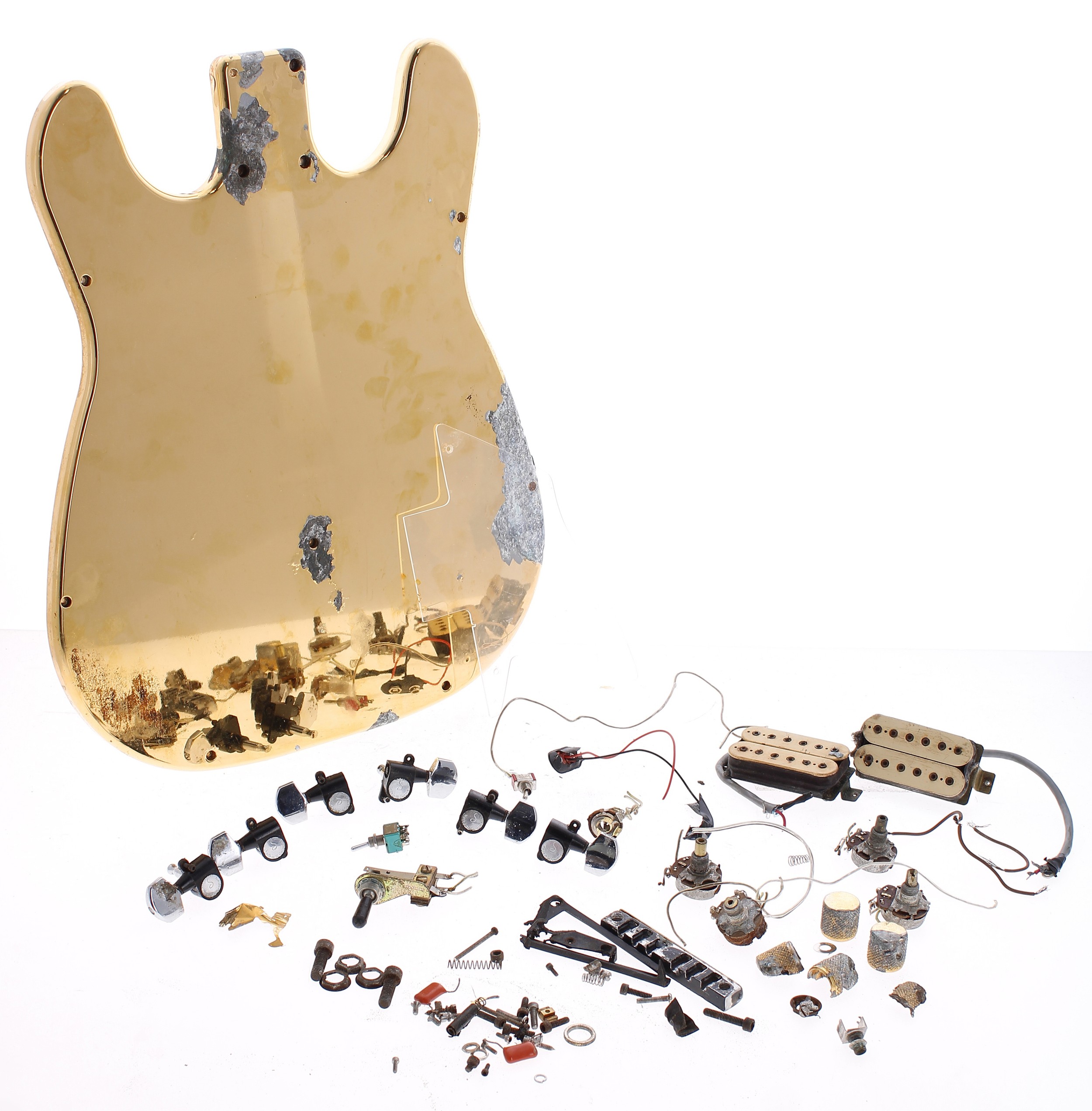 1970s John Veleno electric guitar, in need of extensive restoration, including original body, - Image 4 of 4