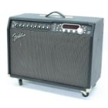 Fender Cyber Twin SE guitar amplifier, ser. no. M1514570, with cover and foot switch