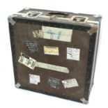 John Entwistle - a multi-tier multi-section flight case bearing tape inscribed 'John Entwistle'