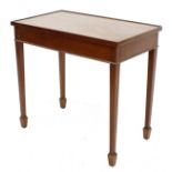 Tony Zemaitis - handmade mahogany occasional table, 22" high, 23.5" wide, 14" deep *Handmade by Tony