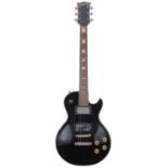 1970s Shaftsbury model 3400 electric guitar, ser. no. 7xx8; Body: black finish, minor dings and