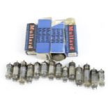Selection of small Mullard amplifier valves to include ECL80, EF80, DCC62, ECC83, EL84 etc