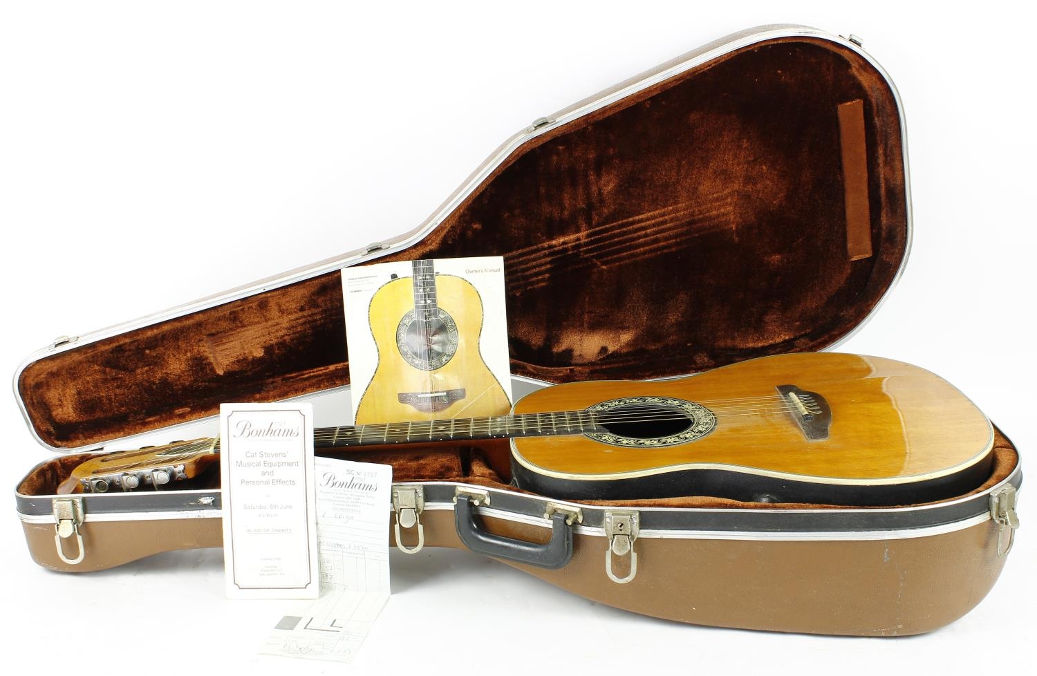 Cat Stevens - owned and stage played 1975 Ovation Folklore electro-acoustic guitar, made in USA, - Image 10 of 11