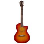1998 Epiphone Chet Atkins electric guitar, made in Korea, ser. no. L9xxxxxx3; Body: cherry